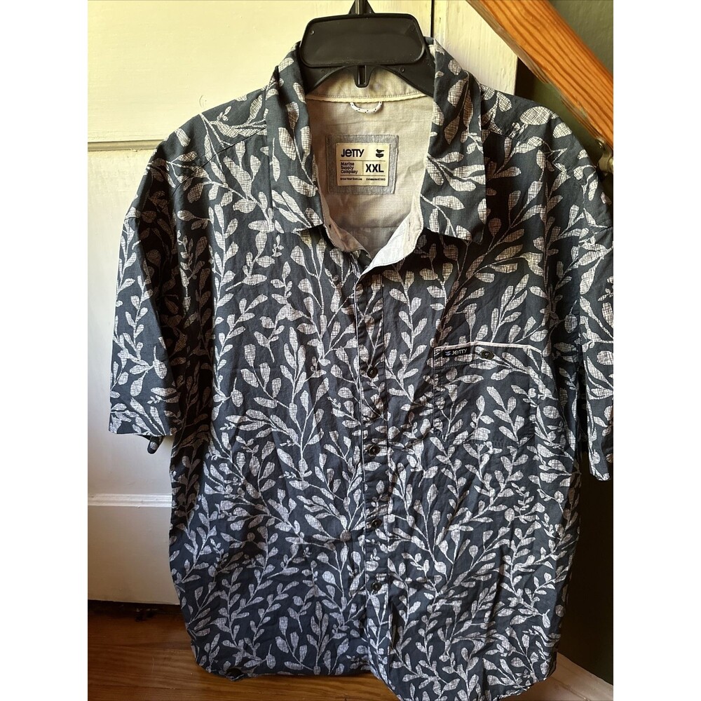 Jetty Floral Button Up Short Sleeve XXL